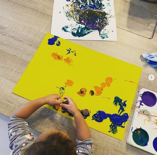 Verven op de dagopvang